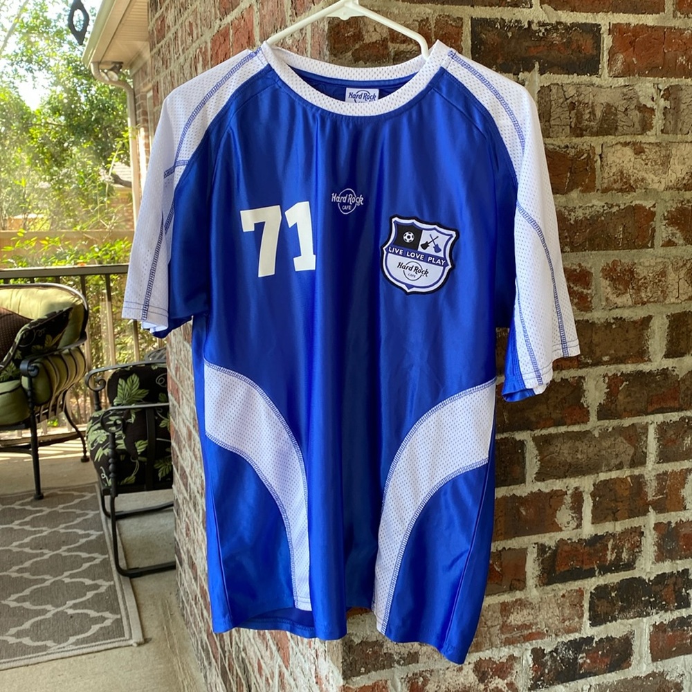 Hard Rock Cafe soccer jersey size small
